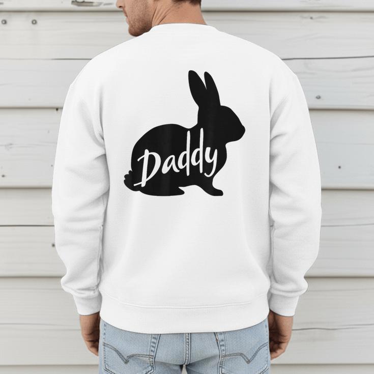 Daddy Bunny Rabbit Father Dad Easter Men's Sweatshirt Back Print