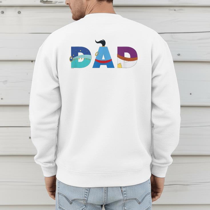 Disney Aladdin Jasmine Genie Father’s Day Birthday Dad Men's Sweatshirt Back Print Disney Aladdin Jasmine Genie Father’s Day Birthday Dad Men's Sweatshirt Back Print