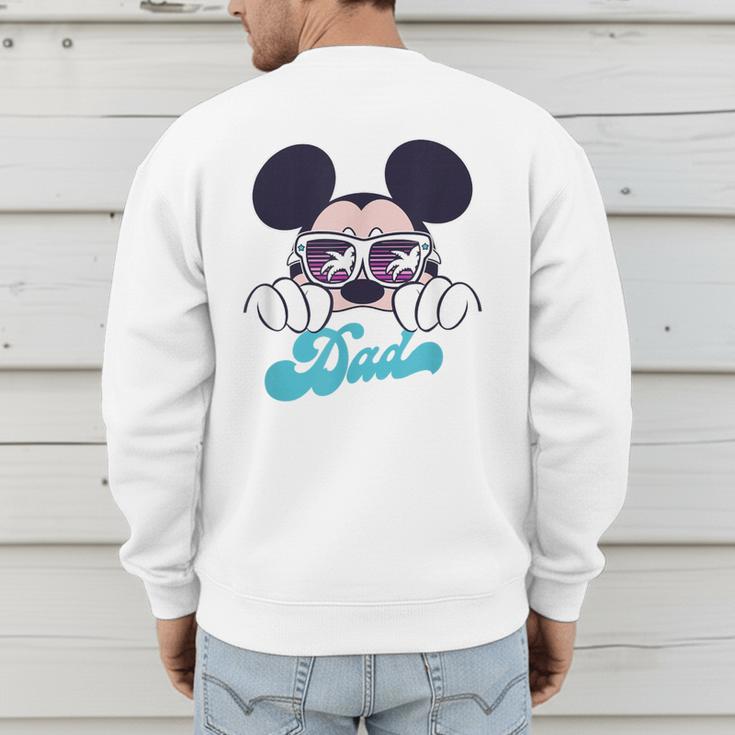 Disney Mickey And Friends Cool Mickey Summer Vibes Dad Logo Men's Sweatshirt Back Print