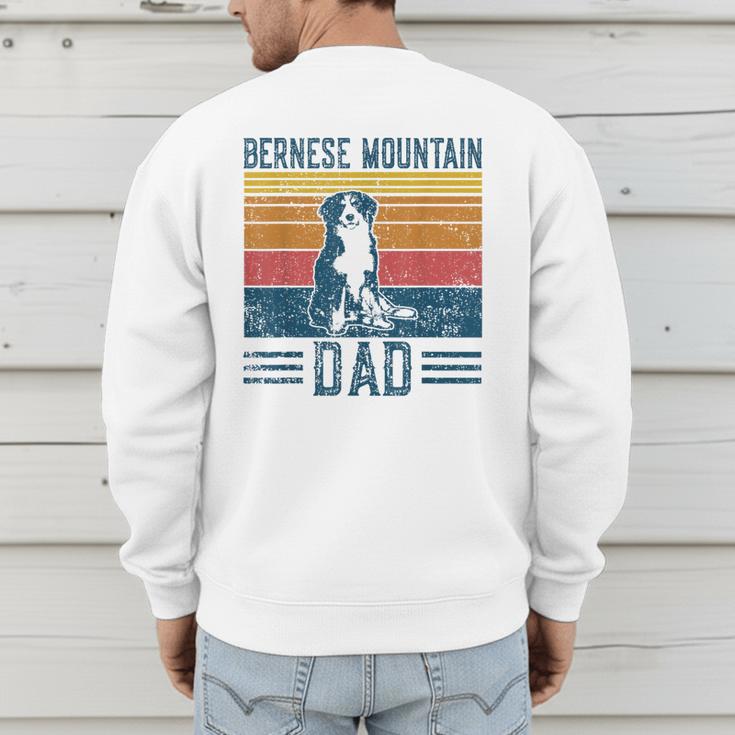 Dog Berner Dad Vintage Bernese Mountain Dad Men's Sweatshirt Back Print