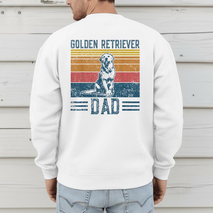 Dog Golden Dad Vintage Golden Retriever Dad Small Men's Sweatshirt Back Print Dog Golden Dad Vintage Golden Retriever Dad Small Men's Sweatshirt Back Print