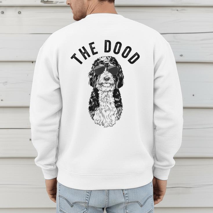 The Dood Bernedoodle Mom Doodle Dog Dad Men's Sweatshirt Back Print