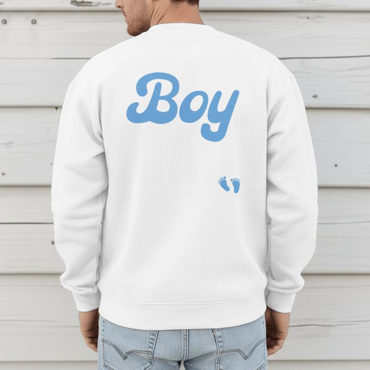 Expecting Dad Of Boy Est 2026 Father's Day Son-Dad To Be Men Men's Sweatshirt Back Print