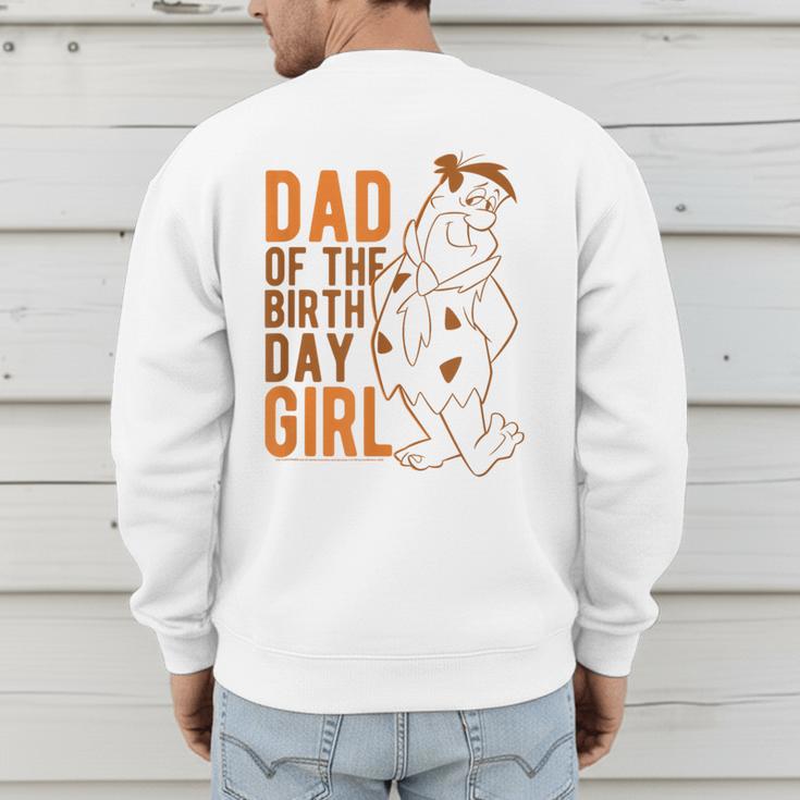 The Flintstones Fred Flintstone Dad Of The Birthday Girl Men's Sweatshirt Back Print