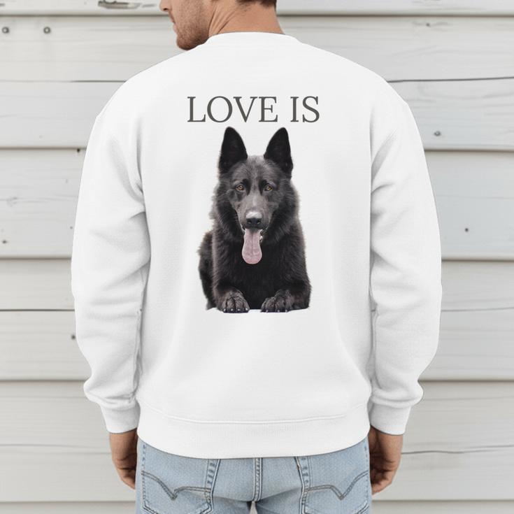 German Shepherd Shirt Shepard TShirt Dog Mom Dad Love Men's Sweatshirt Back Print