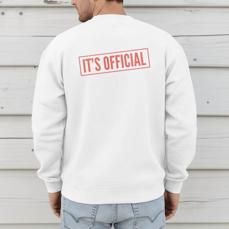 It's Official I'm The Favorite Daughter From Dad Mom Men's Sweatshirt Back Print