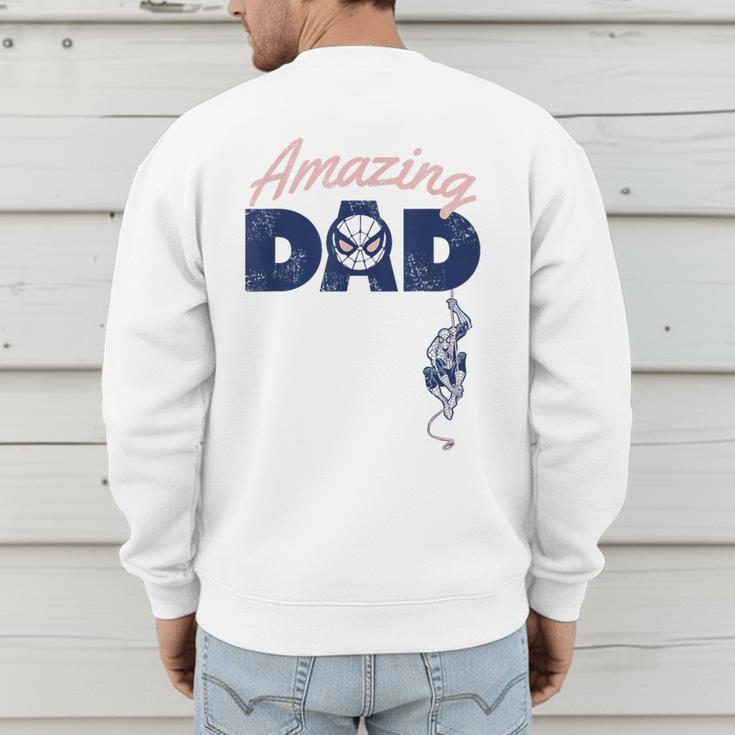 Marvel Spider-Man Father's Day Amazing Dad Retro Men's Sweatshirt Back Print