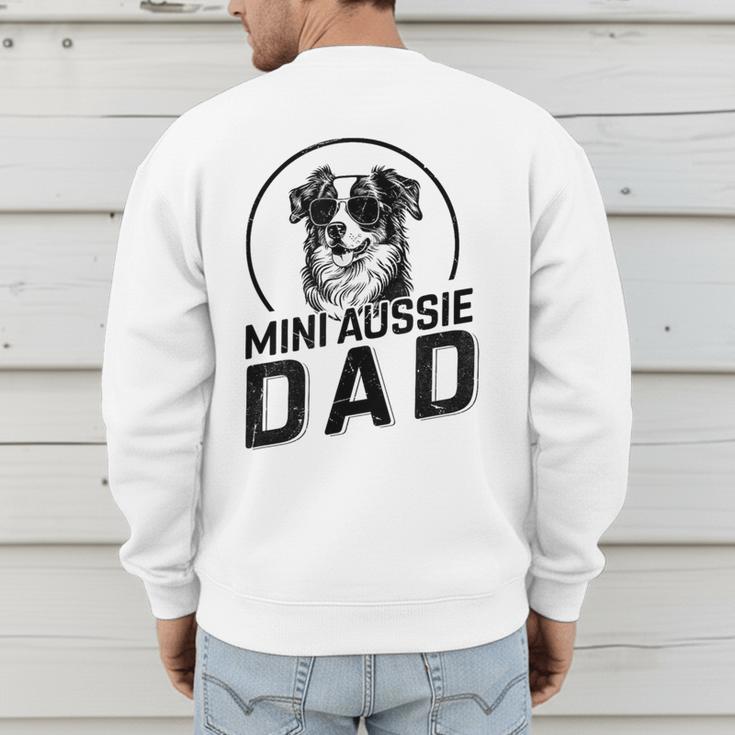 Mini Aussie Dad Dog Owner For Men Dad Christmas Men's Sweatshirt Back Print Mini Aussie Dad Dog Owner For Men Dad Christmas Men's Sweatshirt Back Print