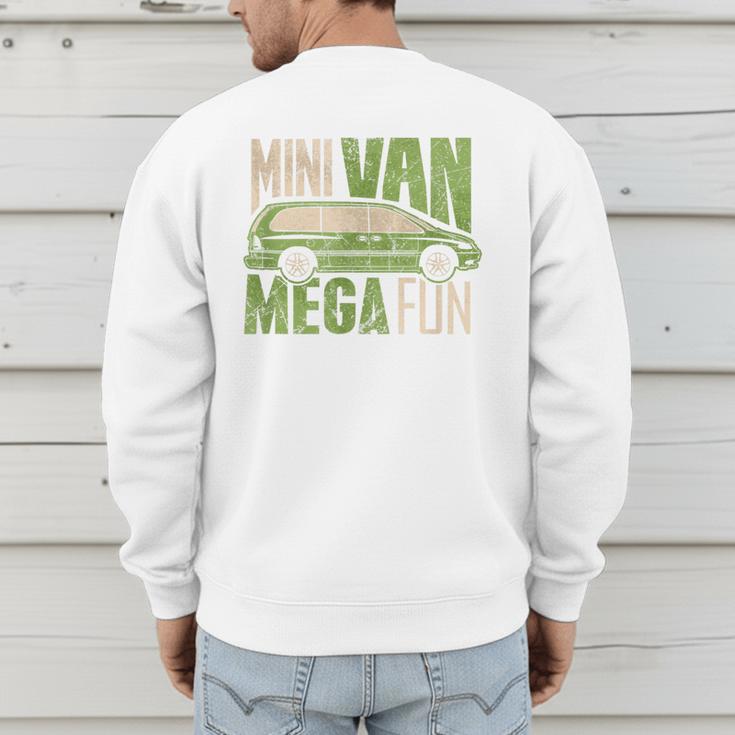 Mini Van Mega Fun Mom Dad T-Shirt Men's Sweatshirt Back Print Mini Van Mega Fun Mom Dad T-Shirt Men's Sweatshirt Back Print