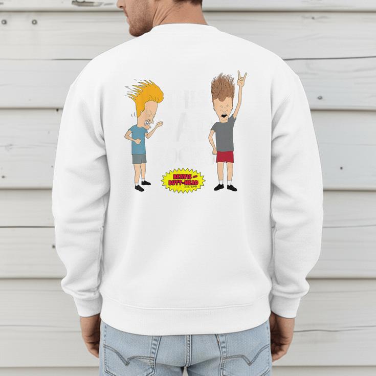 MTV Beavis And Butthead This Dad Rocks Men's Sweatshirt Back Print