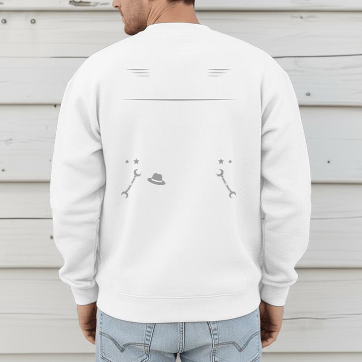 Once a Mechanic Always a Mechanic It's Like Mafia Dad Men's Sweatshirt Back Print