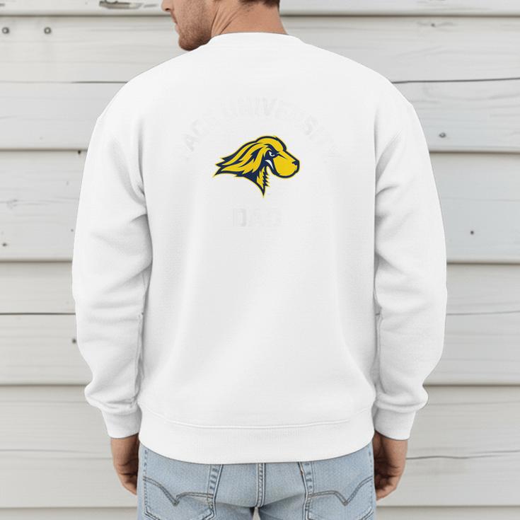 Pace University Setters Arched Dad Men's Sweatshirt Back Print