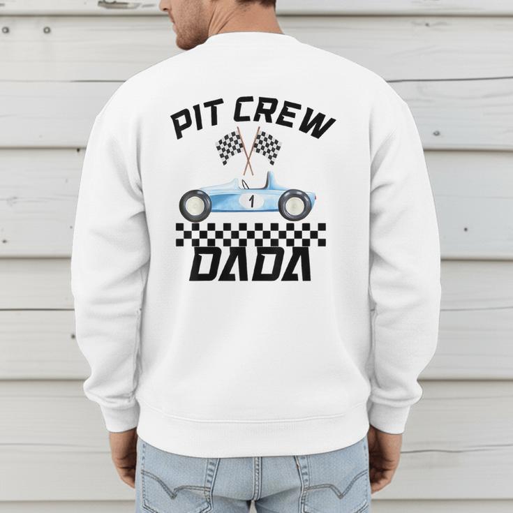 Race Car Racing Family Dada Pit Crew Birthday Party Men's Sweatshirt Back Print Race Car Racing Family Dada Pit Crew Birthday Party Men's Sweatshirt Back Print