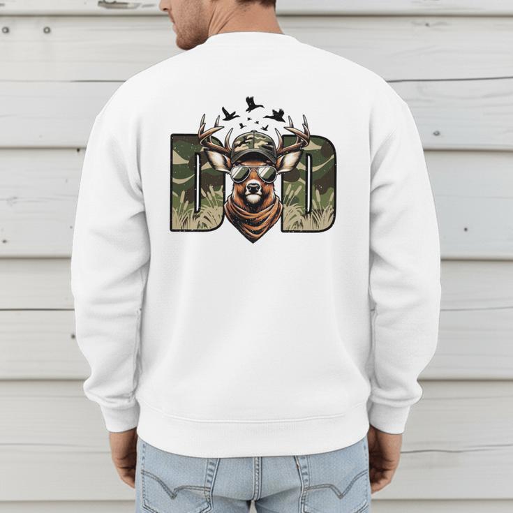 Retro Camo Dad Hunting Camouflage Deer Matching Men's Sweatshirt Back Print Retro Camo Dad Hunting Camouflage Deer Matching Men's Sweatshirt Back Print