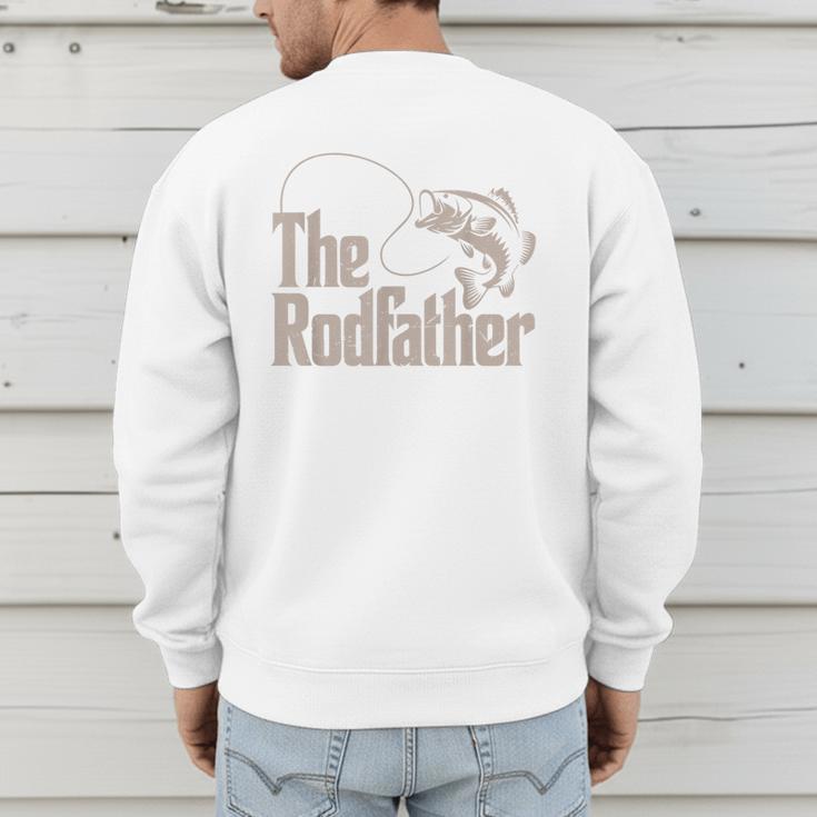 Rodfather Bass Fish Dad Joke Fishing Daughter Son Men's Sweatshirt Back Print Rodfather Bass Fish Dad Joke Fishing Daughter Son Men's Sweatshirt Back Print