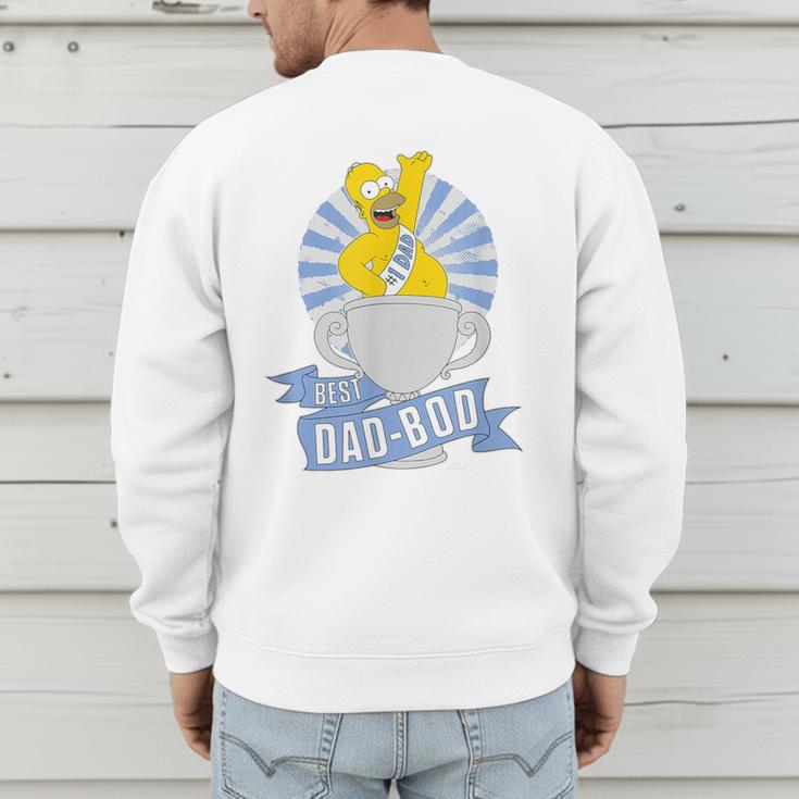 The Simpsons Father's Day Homer Best Dad BOD Men's Sweatshirt Back Print
