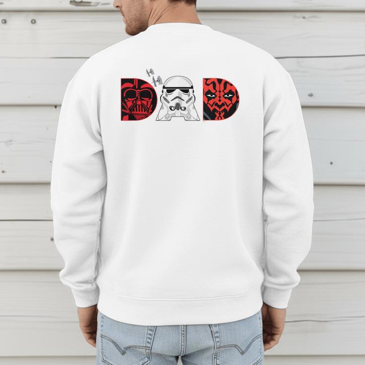 Star Wars Darth Vader Darth Maul Dad Father's Day Birthday Men's Sweatshirt Back Print