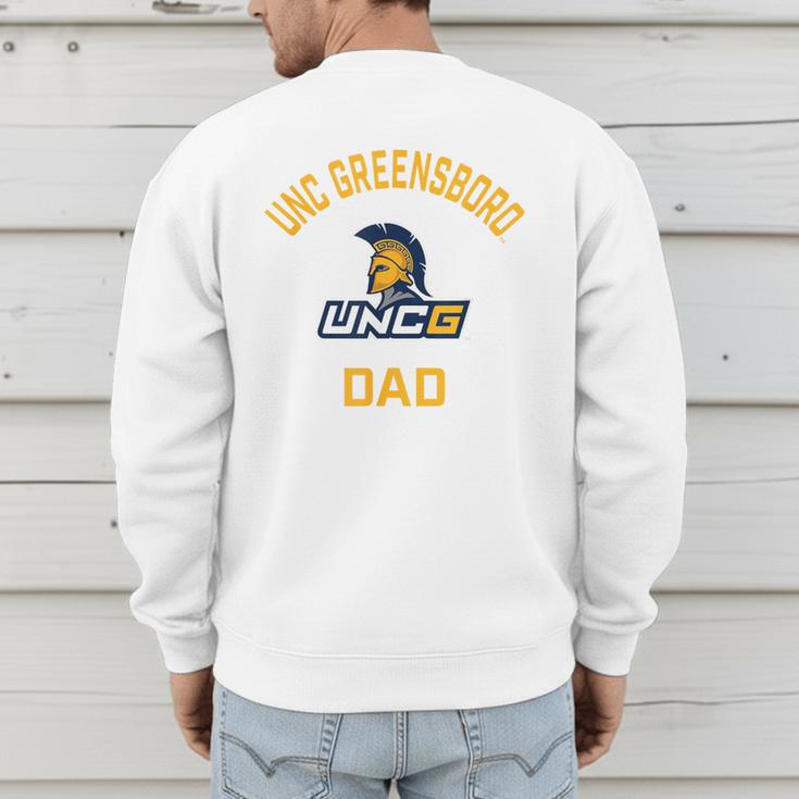 UNC Greensboro UNCG Spartans Arched Dad Men's Sweatshirt Back Print