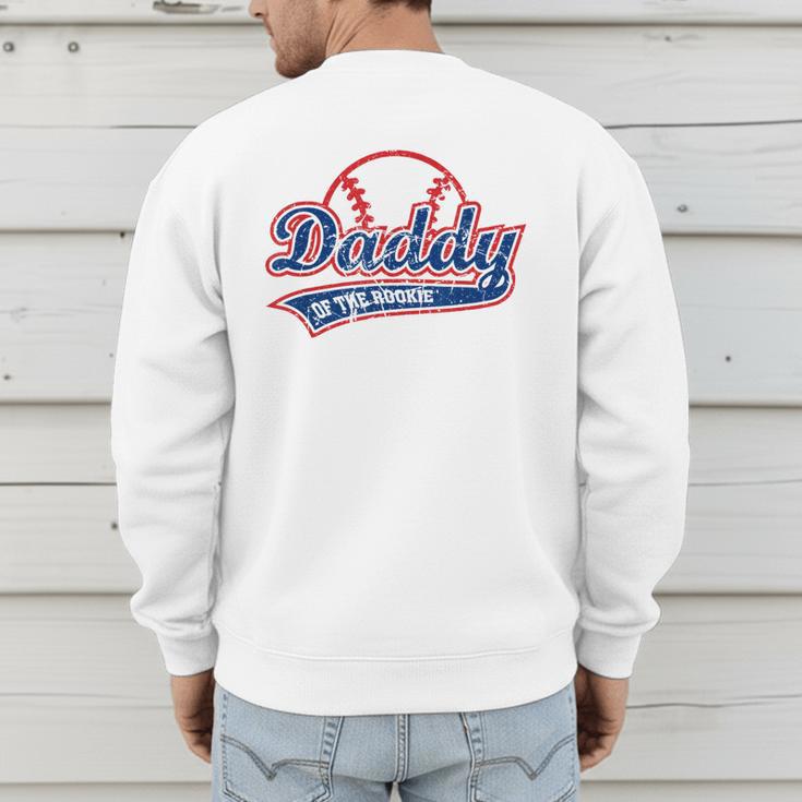 Vintage Baseball Daddy Of The Rookie Men's Sweatshirt Back Print Vintage Baseball Daddy Of The Rookie Men's Sweatshirt Back Print