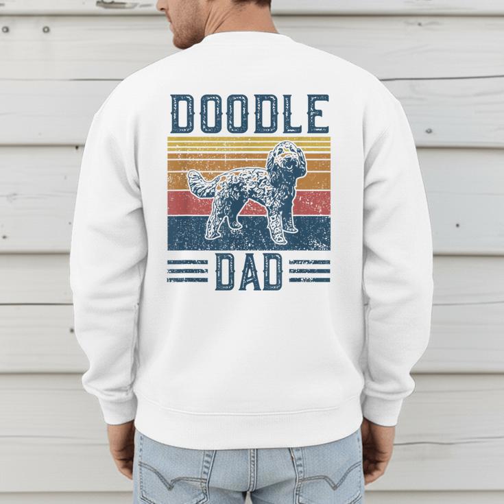 Vintage Doodle Dad Aussie Doodle & Goldendoodle Men's Sweatshirt Back Print