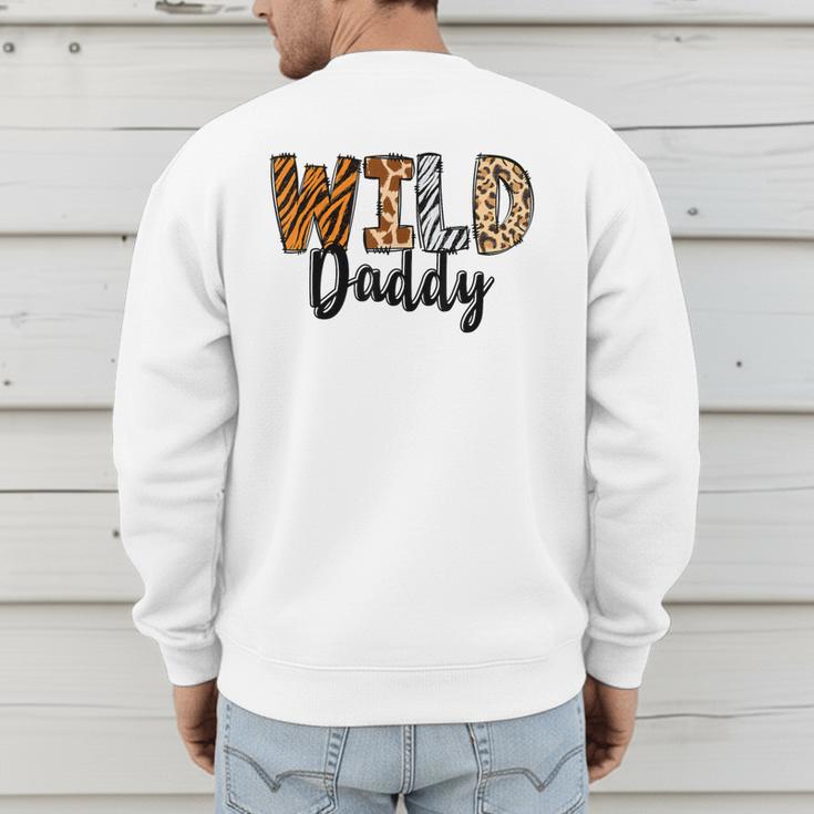 Wild Daddy Zoo Born Two Be Wild B-Day Safari Jungle Animal Men's Sweatshirt Back Print