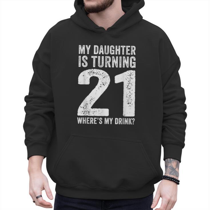 21st Birthday Dad Mom 21 Year Old Daughter Family Squad Men Hoodie