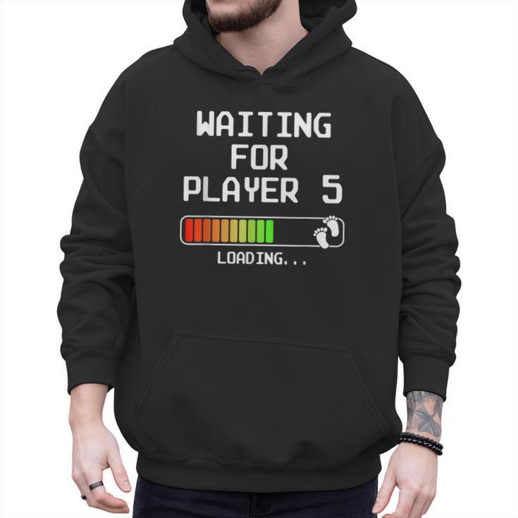 3rd Time Dad Mom Waiting For Player 5 Baby 3 Announcement Men Hoodie