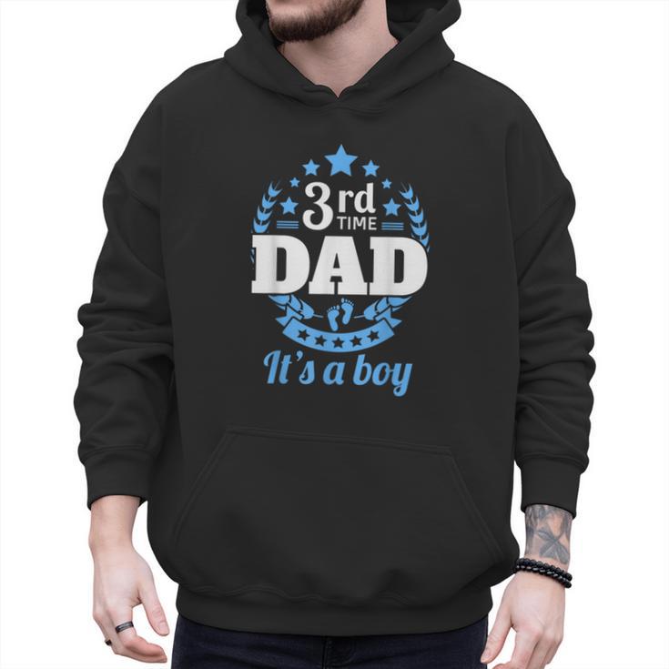 3rd Time Dad Dad Pregnancy It's a Boy Men Hoodie