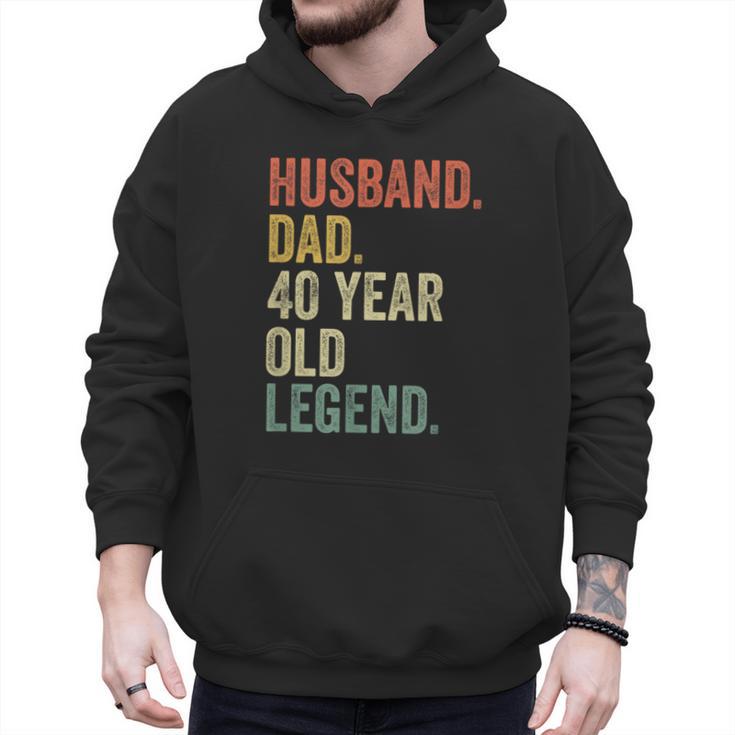 40th Birthday For Men Vintage Dad 1980 Men Hoodie