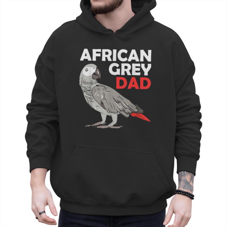 African Grey Parrot Dad Congo Bird Father Men Hoodie