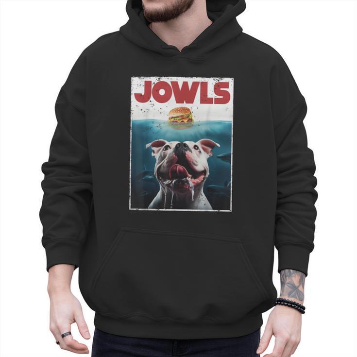 American Bulldog Jowls Burger Bully Dog Mom Dog Dad Men Hoodie