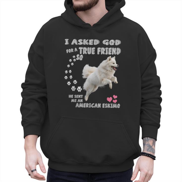 American Eskimo Dog Mom Eskie Dad Art Eskie Lover Quote Men Hoodie