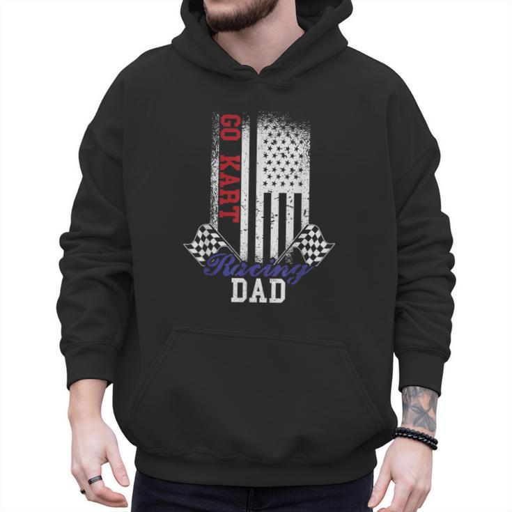 American Flag Go Kart Racing Race Dad Flag Men Hoodie