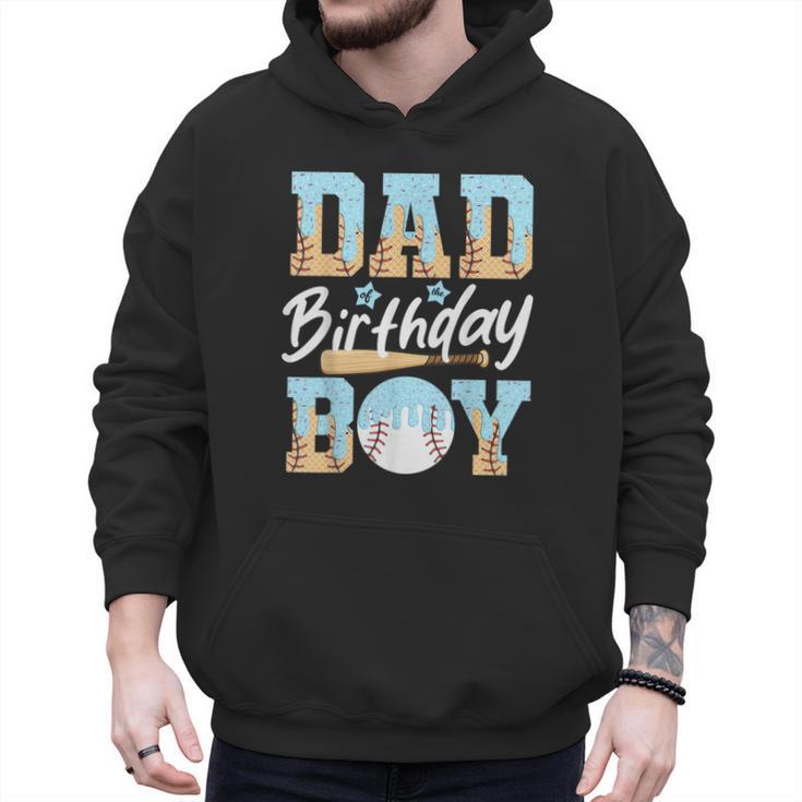 Baseball Ice Cream Drip Dad Of The Birthday Boy Baseball Men Hoodie