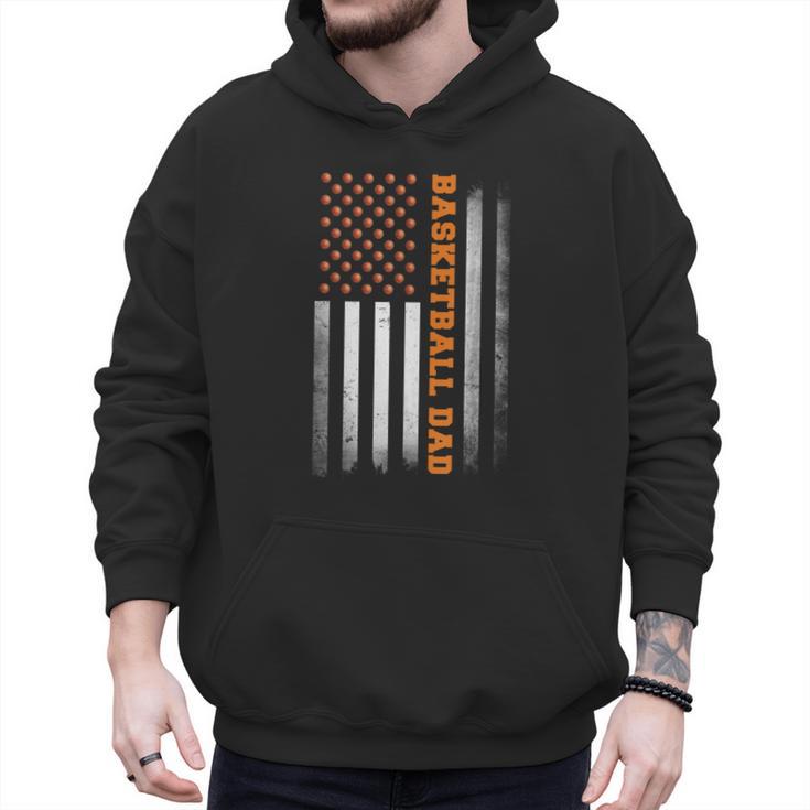 Basketball Dad USA US Flag Basketball Men Men Hoodie