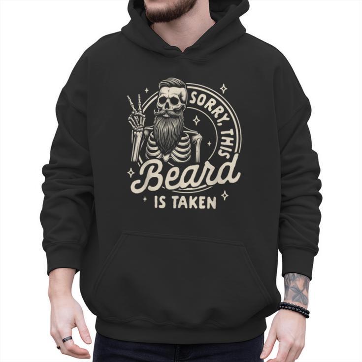 Bearded Dad Daddy Father’s Day Sorry This Beard Is Taken Men Hoodie