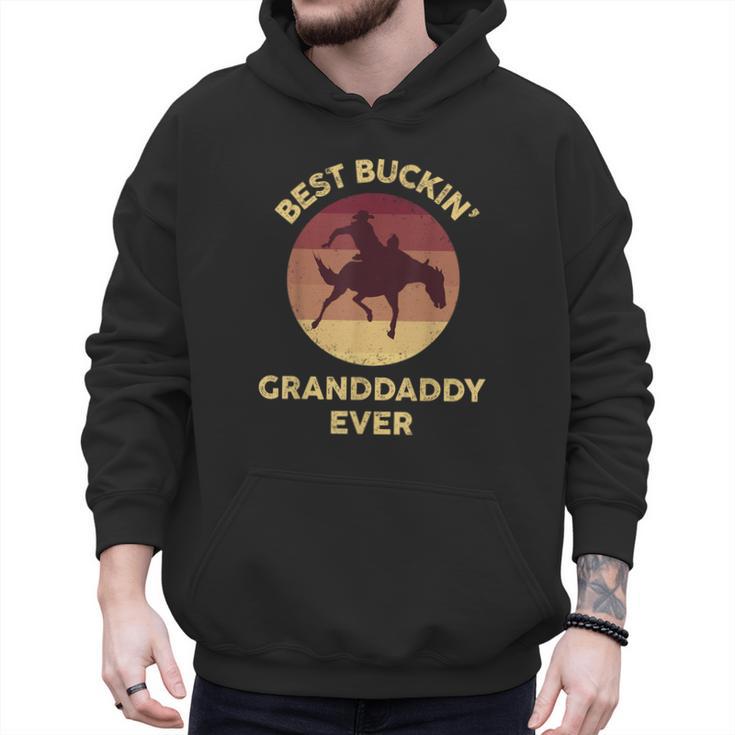 Best Buckin' Granddaddy Western Rodeo Cowboy Bucking Horse Men Hoodie