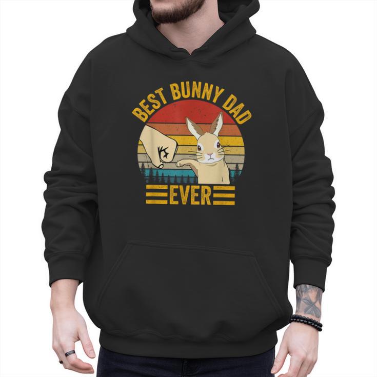 Best Bunny Dad Ever Rabbit Lover Father Pet Rabbit Men Hoodie