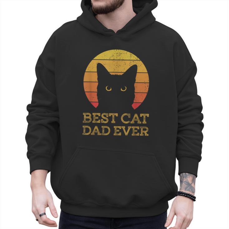 Best Cat Dad Ever Vintage Cat Daddy Fathers Day Men Hoodie