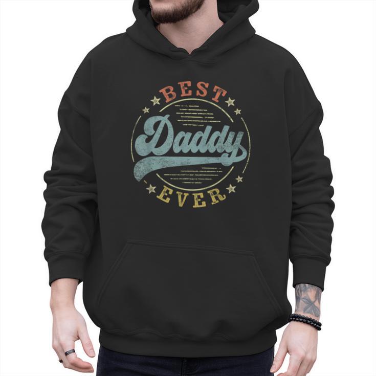 Best Daddy Ever Father's Day Daddy Vintage Emblem Men Hoodie