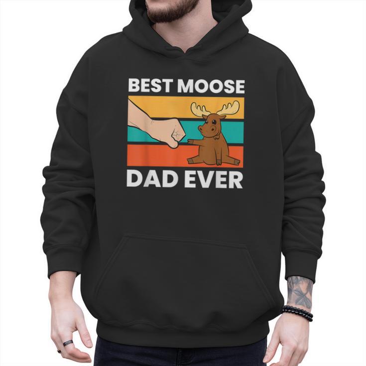 Best Moose Dad Ever Moose Men Hoodie