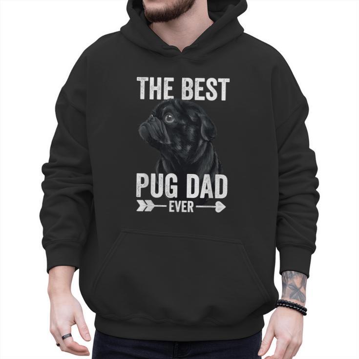 Best Pug Dad Ever Fathers Day Cute Daddy Dad Pug Men Hoodie
