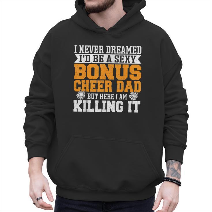 Bonus Cheer Dad Cheer Step Dad Men Hoodie