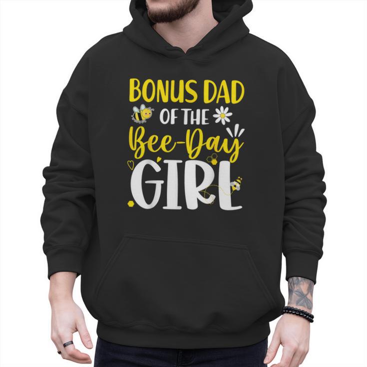 Bonus Dad Of The Bee Day Girl Birthday Party Family Men Hoodie