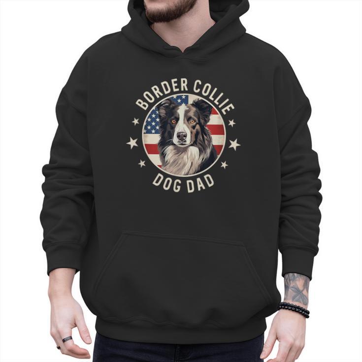 Border Collie Dog Owner For Men Border Collie Dad Men Hoodie
