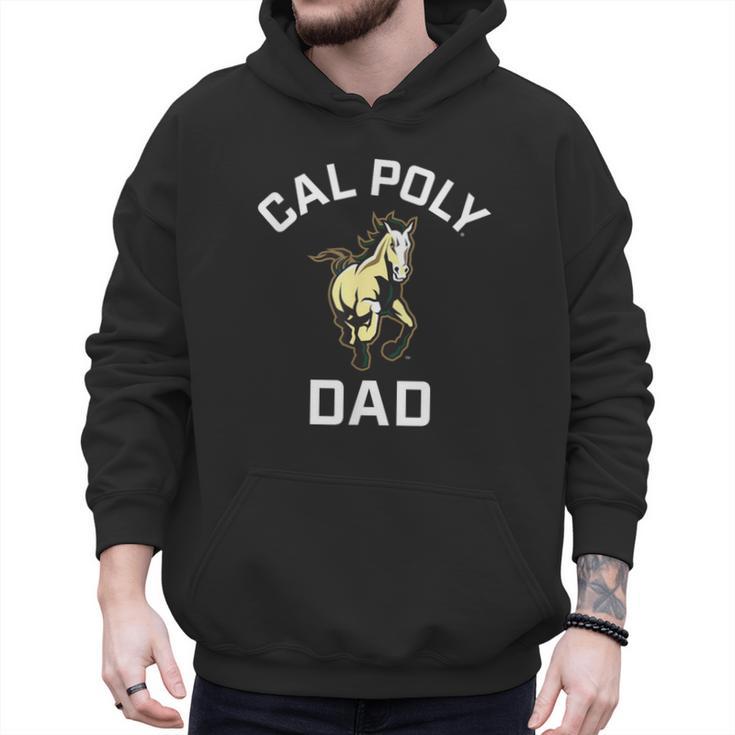 Cal Poly Mustangs Arched Dad Men Hoodie