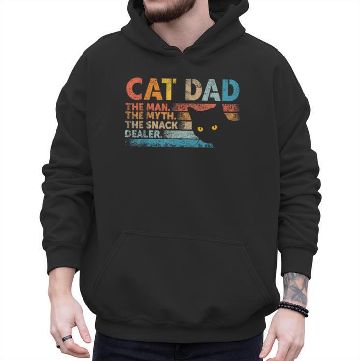 Cat Dad The Man The Myth Snack Dealer Fathers Day Men Hoodie