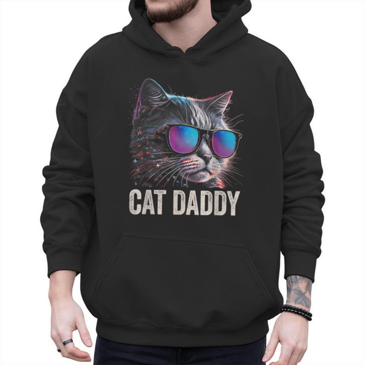 Cat Daddy Shirt Cat Sunglasses Cool Cat Dad Men Father Men Hoodie