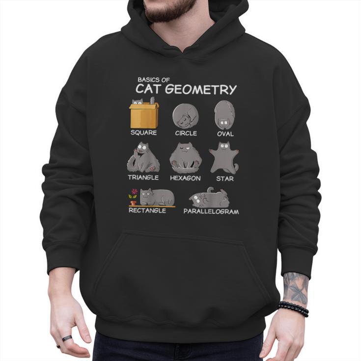 Cat Geometry Math Cat For Cat Dad Cat Mom Kids Men Hoodie