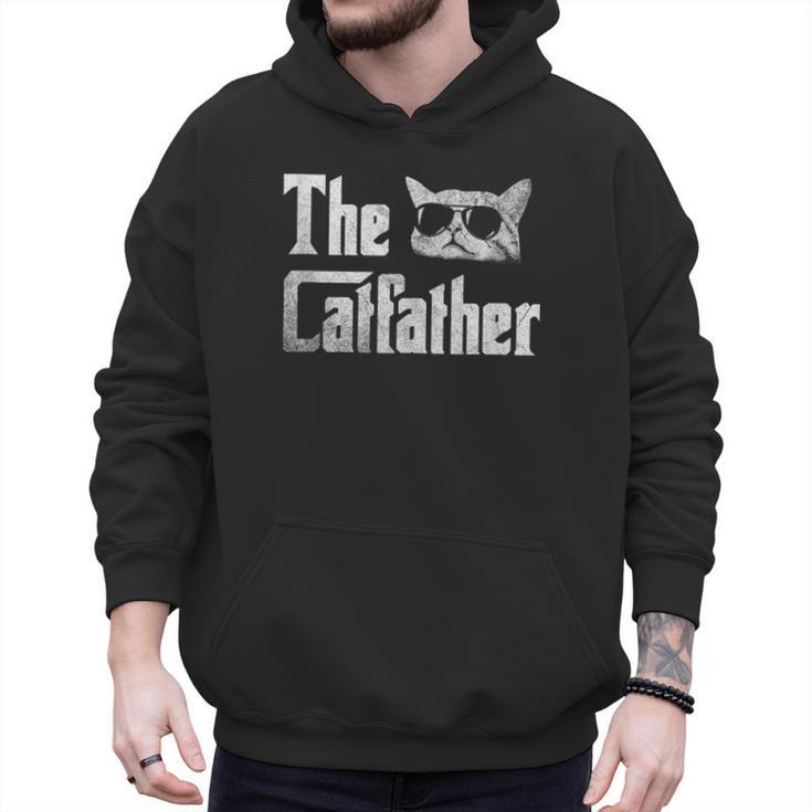 The Catfather Cool Cat Daddy Glasses Men Hoodie